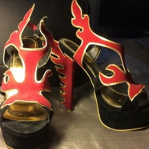 Posh Fire high heels